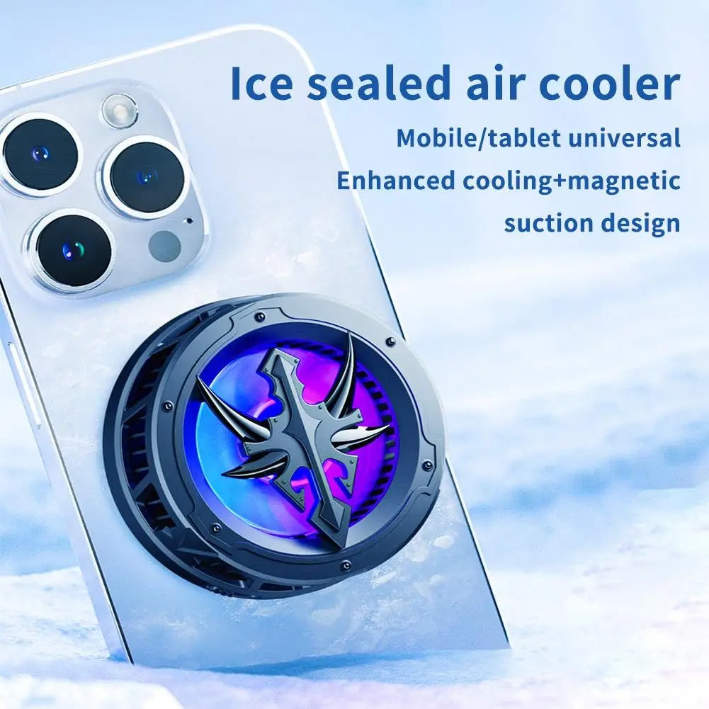 Magnetic phone cooler AL-10 semiconductor Cooling Fan RGB Lights