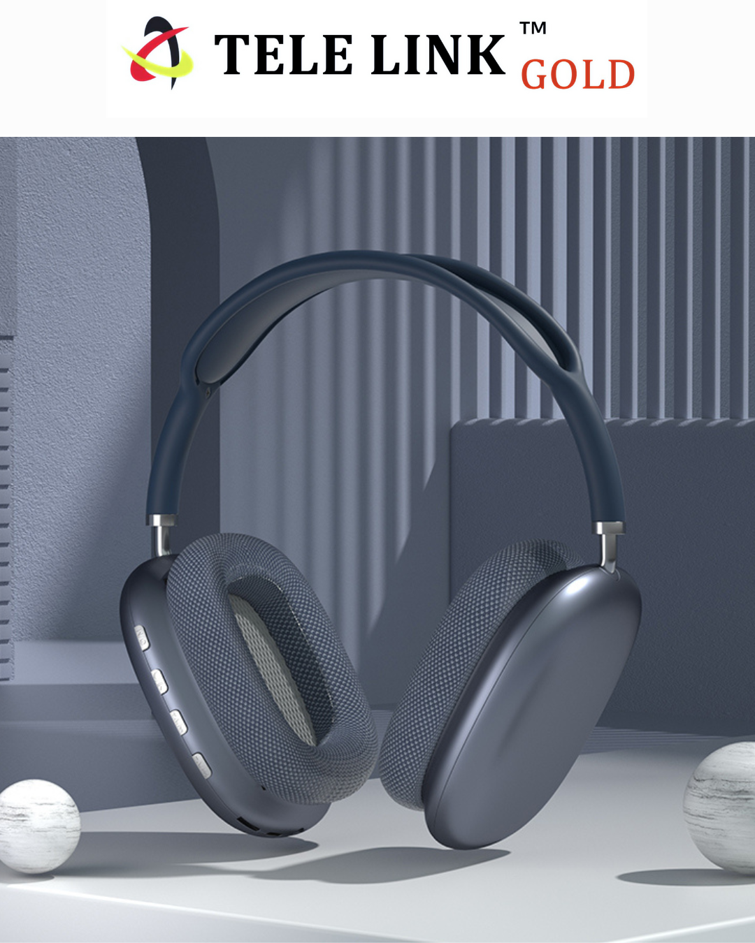 P9 Pro Max Wireless Bluetooth Headphones – Telelink Gold